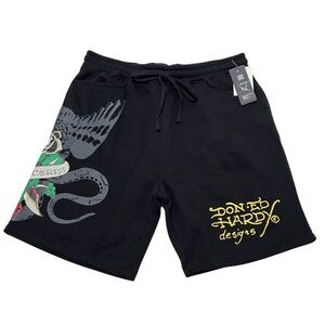 Ed Hardy Men Shorts Snake The Corps